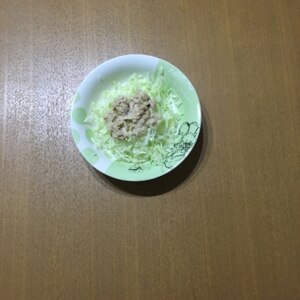 納豆のからし救済☆キャベツとツナのマヨからしサラダ